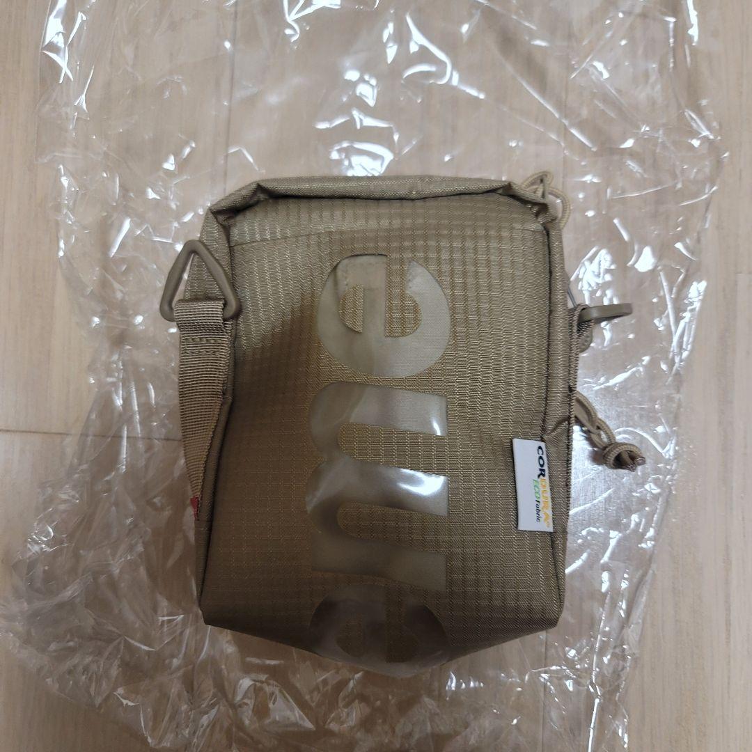 シュプリーム 21SS Neck Pouch Tan ロゴショルダーバッグ