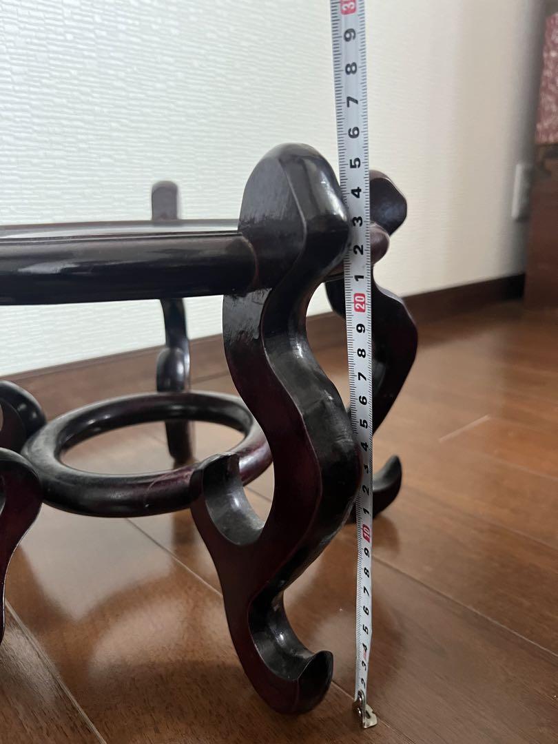 レア 骨董、アンティーク天然木　釘を使わない昔の 盆栽台 花台 訳あり