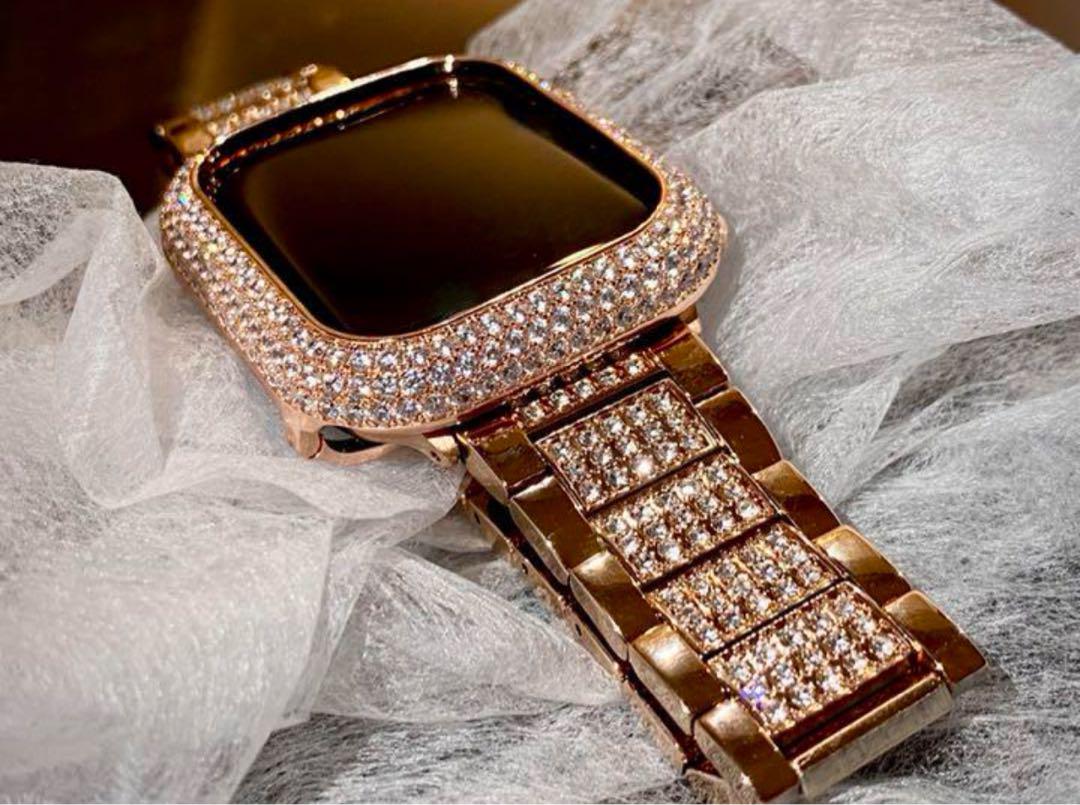 F22アップルウォッチステンレスバンドベルトApple Watchカバーケース