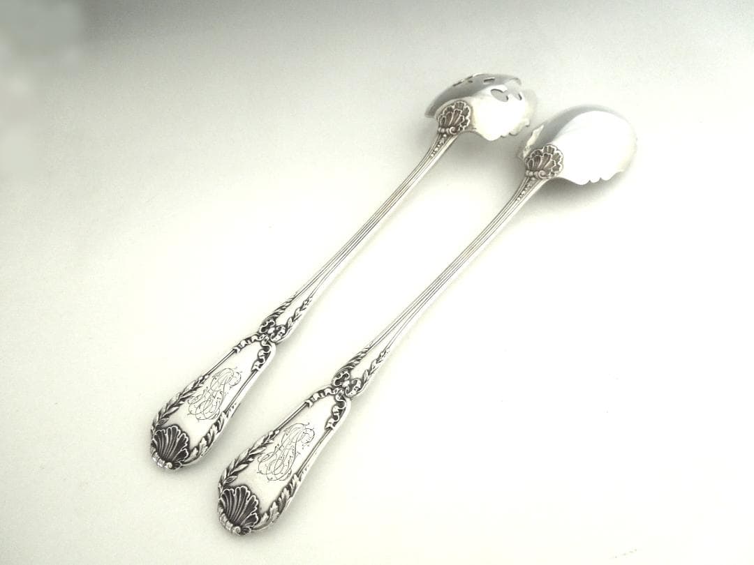 ピュイフォルカ シルバーサーバースプーン&フォーク Puiforcat 純銀