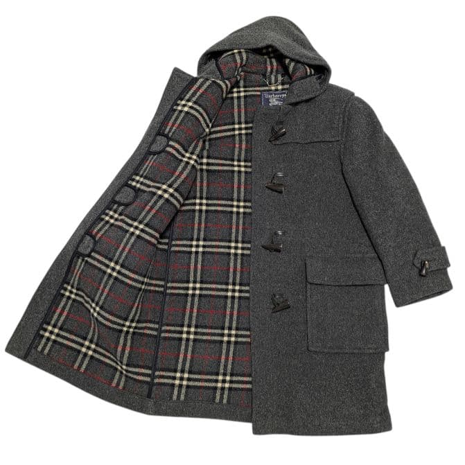 極美品✨ バーバリー ダッフルコート ノバチェック ウール100% グレー