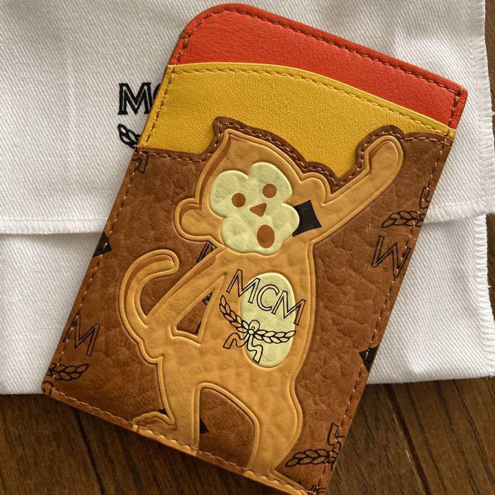 新品 MCM カードケース サル モンキー アニマル