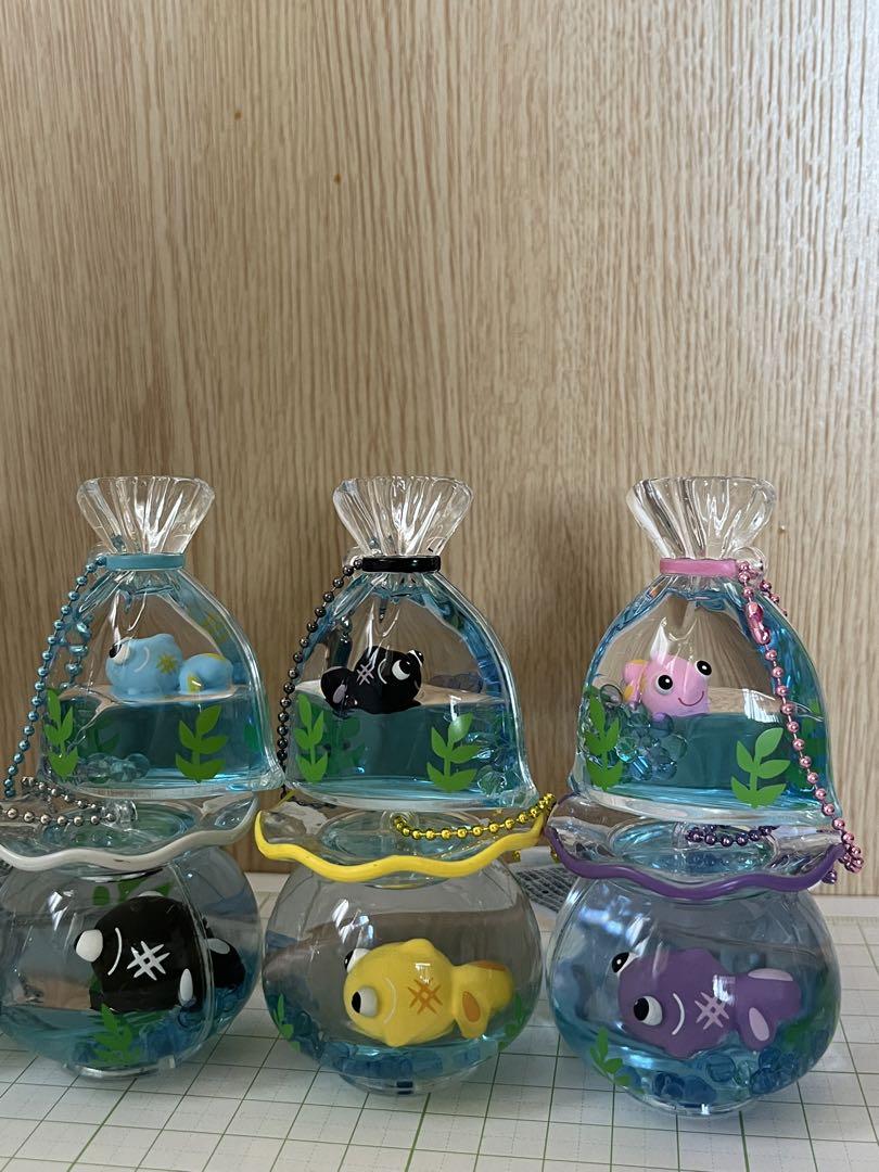 金魚鉢 金魚 巾着 でめきん オイルチャーム 金魚すくい 非売品