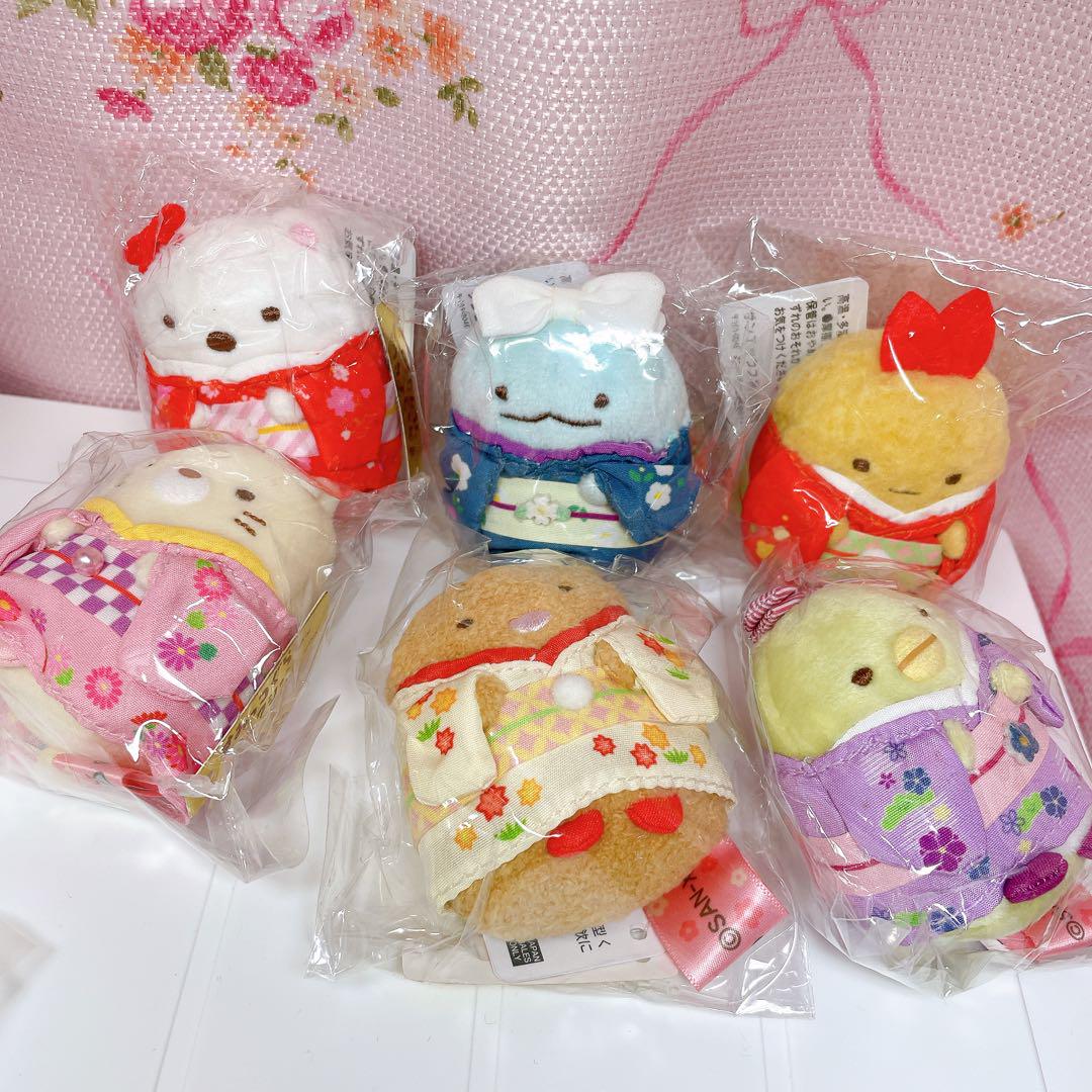 【日本限定】すみっコぐらし 着物 てのりぬいぐるみ6種　コンプリート　新品未使用