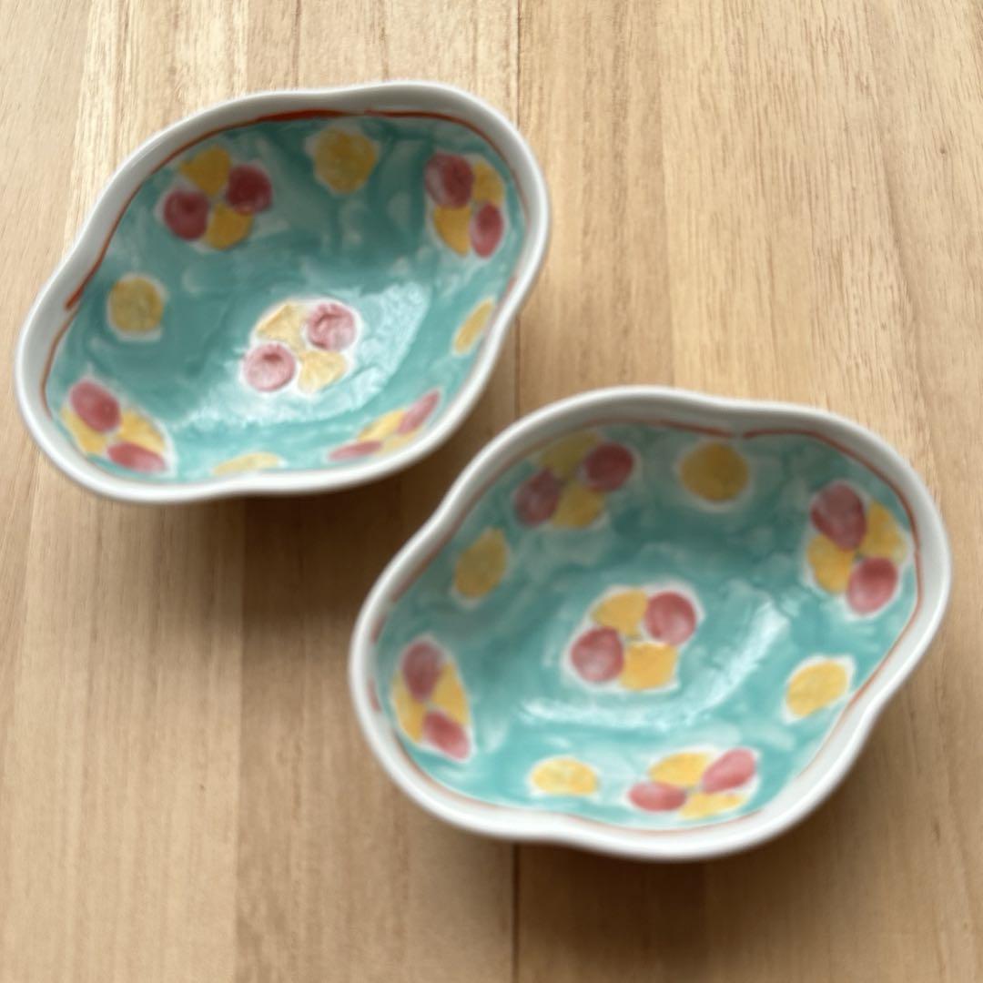 伊藤聡信色絵木瓜小鉢 2個セット - メルカリ