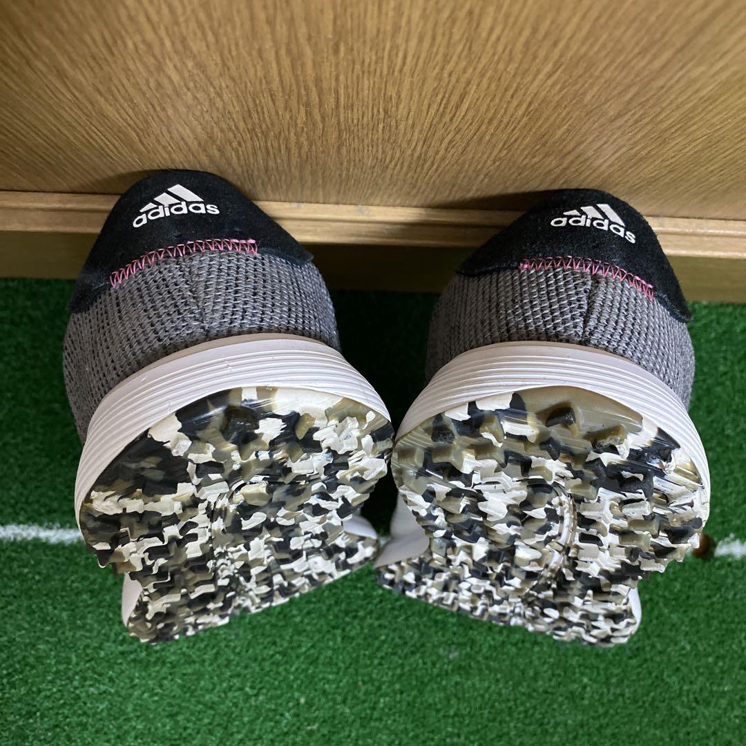 ⭐️ 美品　⭐️  adidas ゴルフシューズ　BOAダイヤル式　ホワイト×グレー