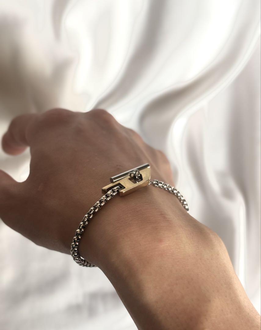 ディーゼル ブレスレット メンズ アクセサリー シルバー ゴールド