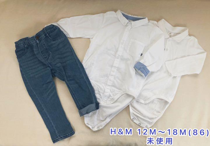 メルカリ H M 長袖ワイシャツ ポロシャツ ジーパンセット 12m 18m 86 トップス 1 799 中古や未使用のフリマ
