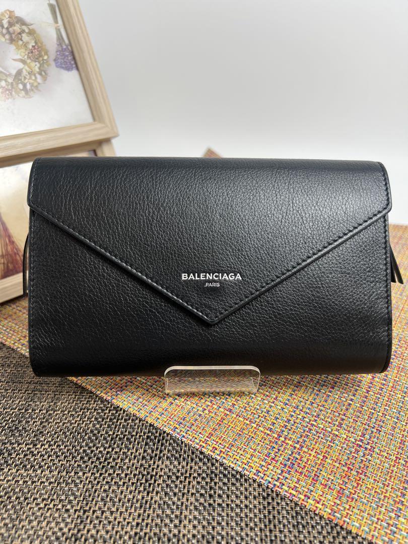 ✨極美品✨BALENCIAGA 長財布　ペーパーマニー　ブラック　付属品完備 ✨極美品✨BALENCIAGA バレンシアガ ペーパーマニー レザー長