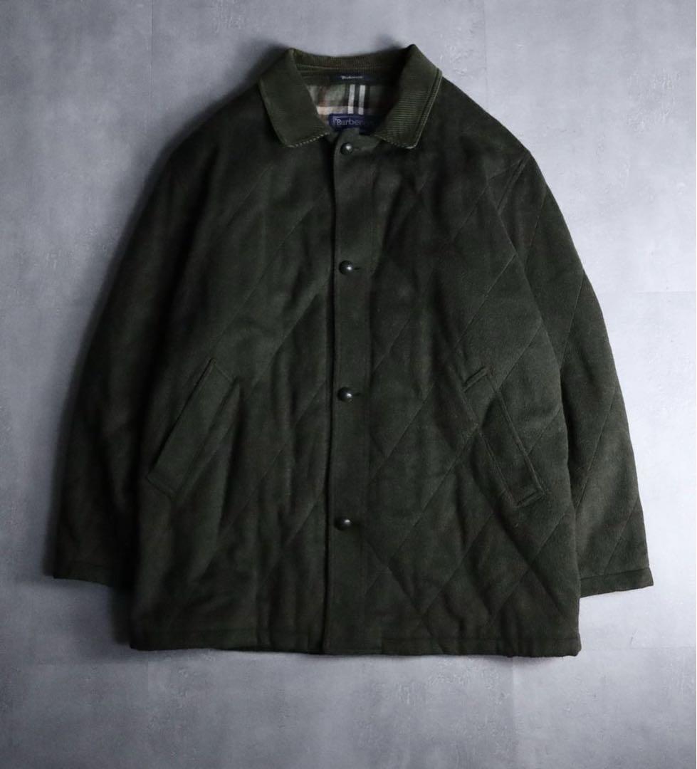 90´s Burberrys quilting wool half coat