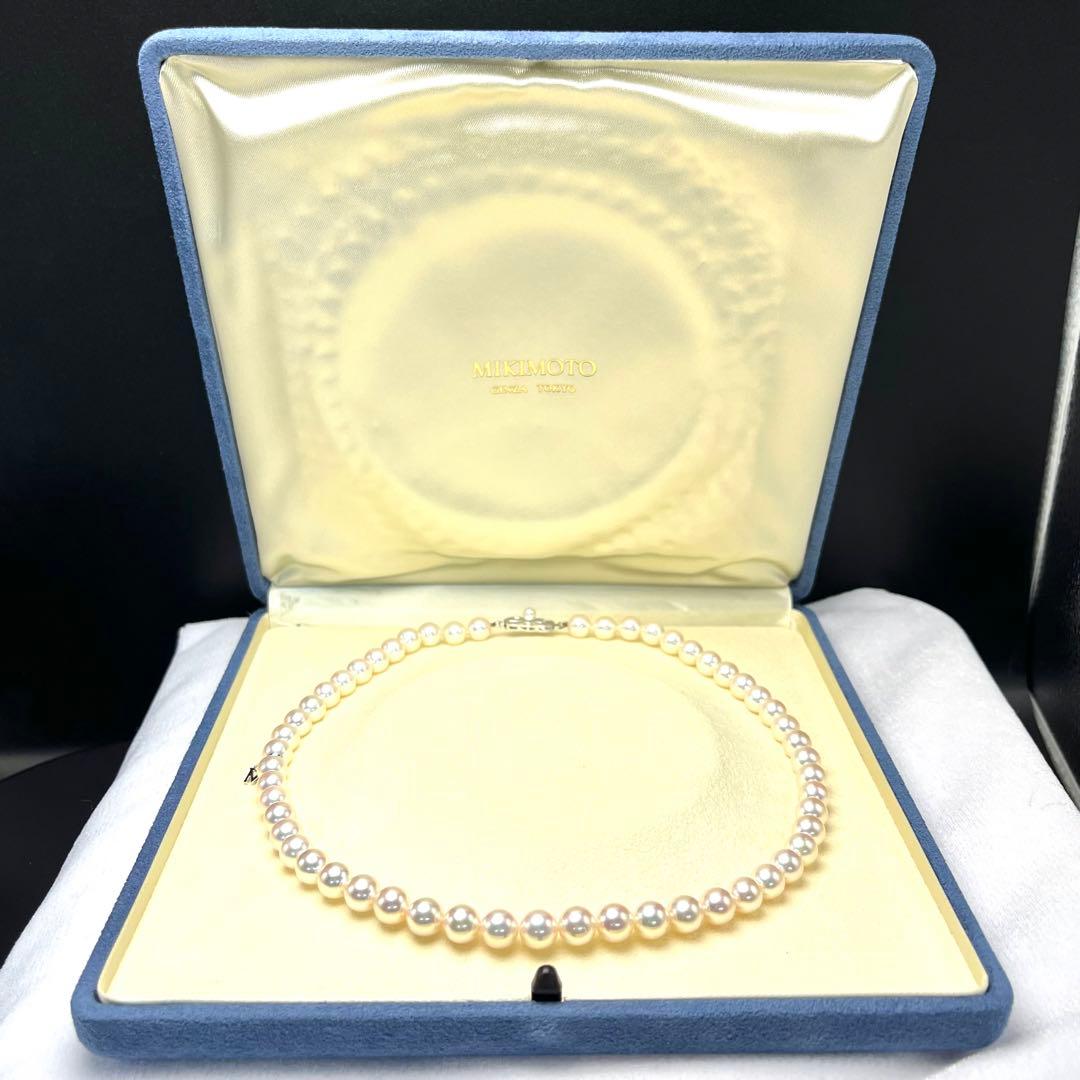 ミキモト アコヤ真珠 パール ネックレス 7.5mm-8.0mm silver ミキモト アコヤ真珠 パール ネックレス 7.5mm-8.0mm silver
