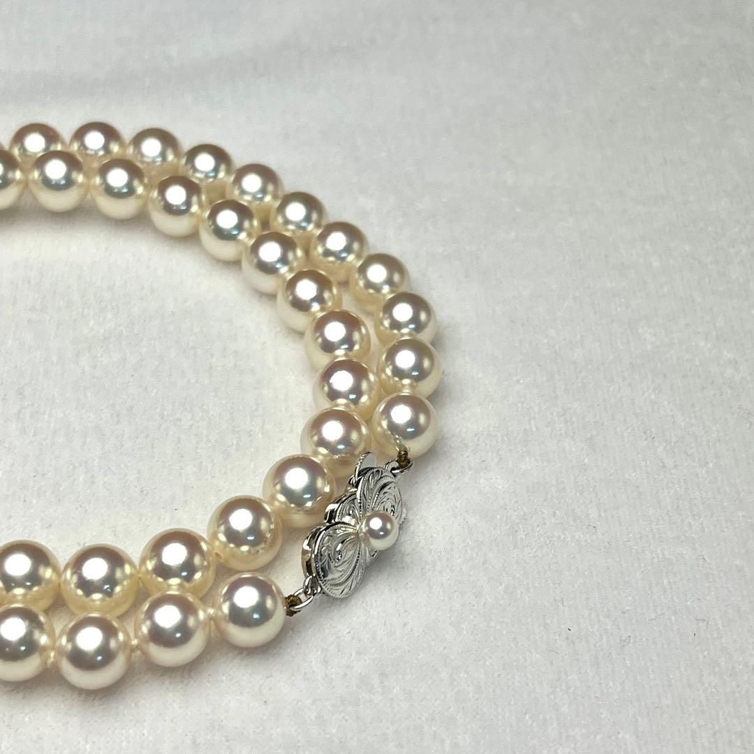 ミキモト アコヤ真珠 パール ネックレス 7.5mm-8.0mm silver ミキモト アコヤ真珠 パール ネックレス 7.5mm-8.0mm silver