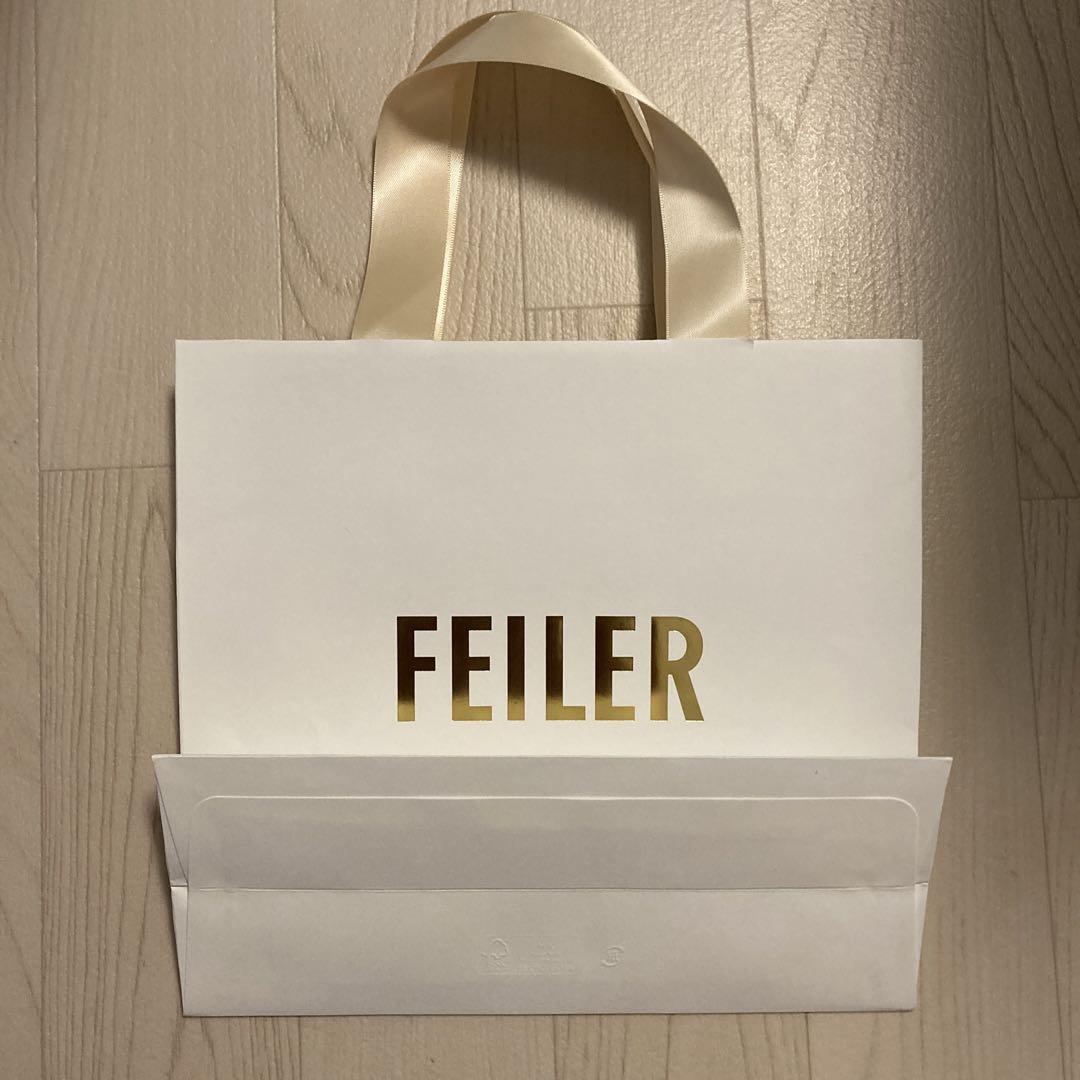 ☆新品未使用・未開封☆FEILER フェイラーハンカチ2枚・紙袋