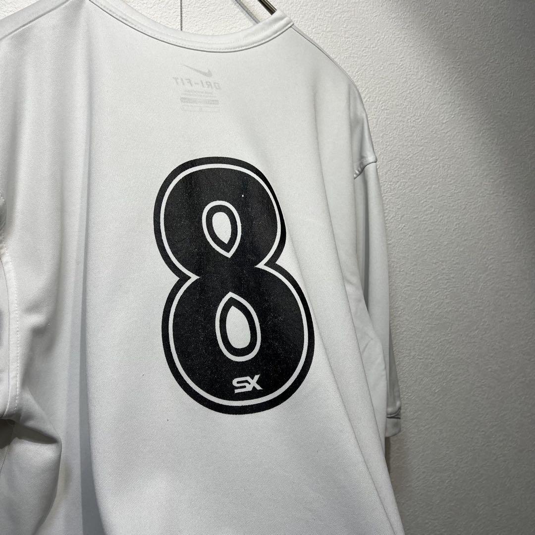 【US規格】希少 NIKE LADNER FC サッカーシャツ ホワイト 白 L