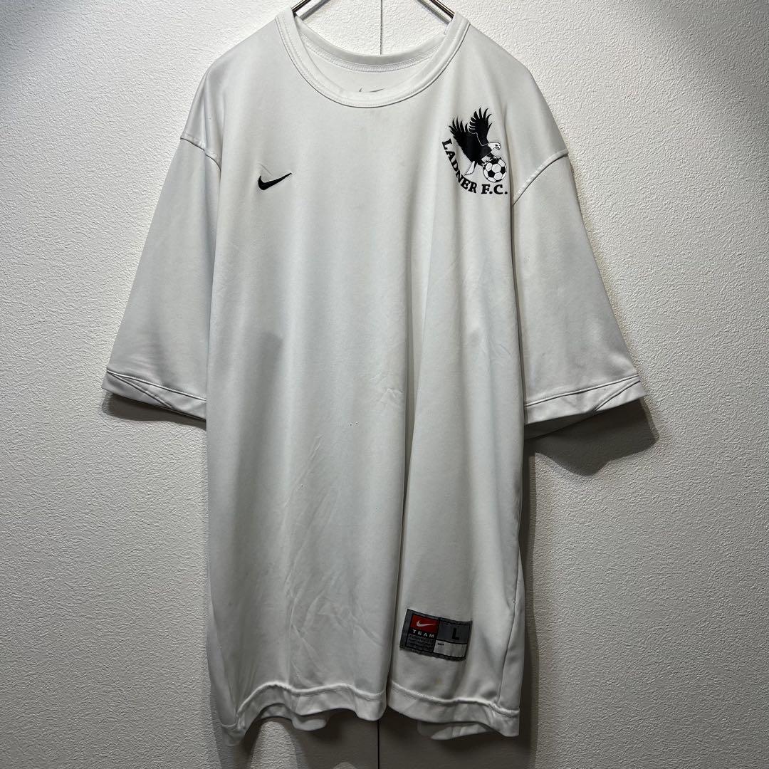 【US規格】希少 NIKE LADNER FC サッカーシャツ ホワイト 白 L
