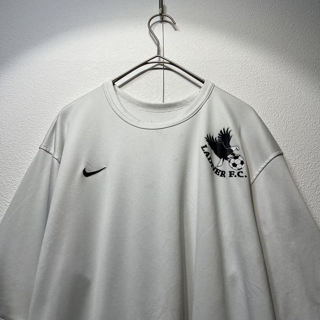 【US規格】希少 NIKE LADNER FC サッカーシャツ ホワイト 白 L