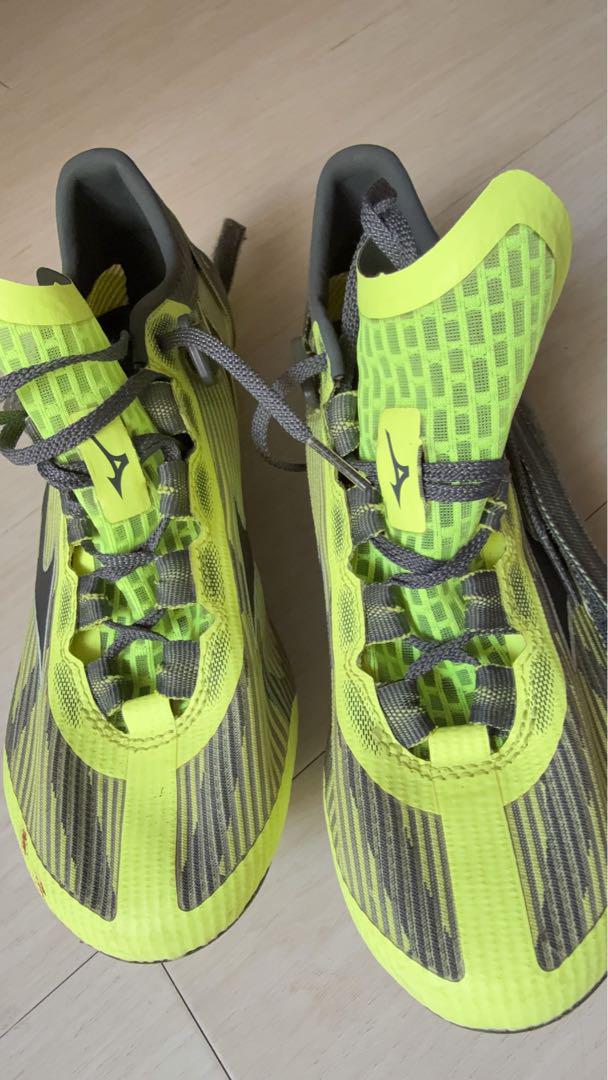 美品⭐︎Mizuno スパイクシューズ イエロー/グレー　25cm