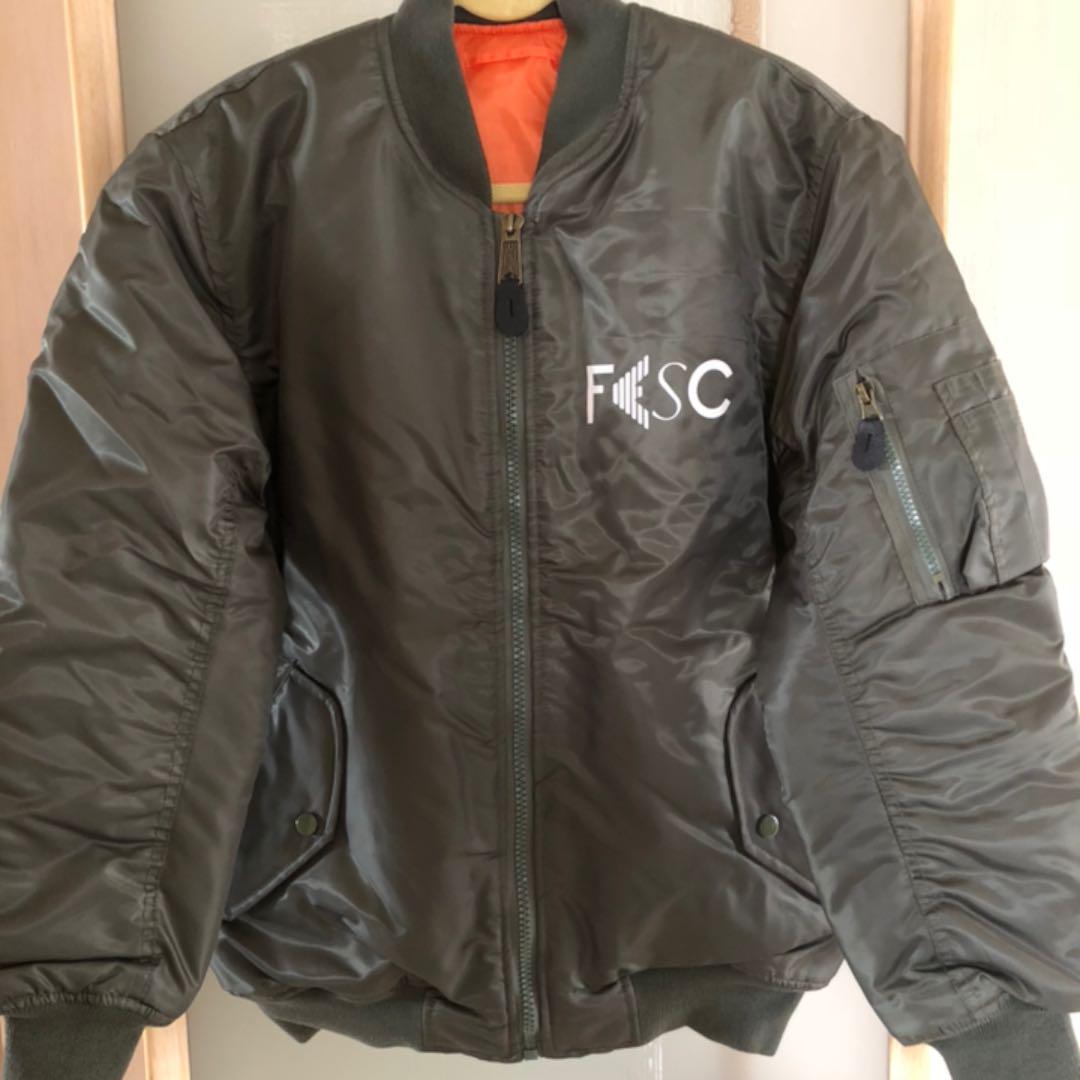 FESC MULTI DRIPフライトジャケットMA-1 JKT 黒 L