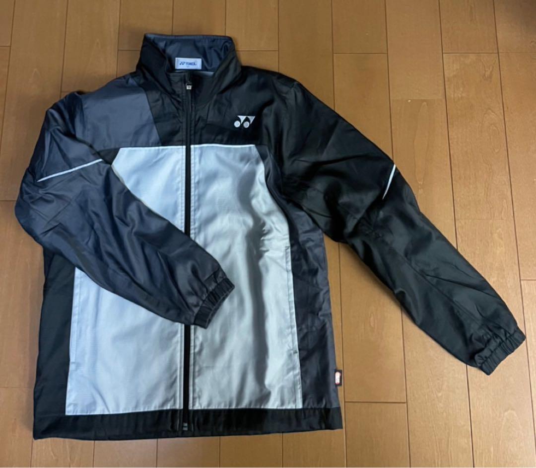 YONEX ウィンドウォーマー 黒/グレー 上下セット