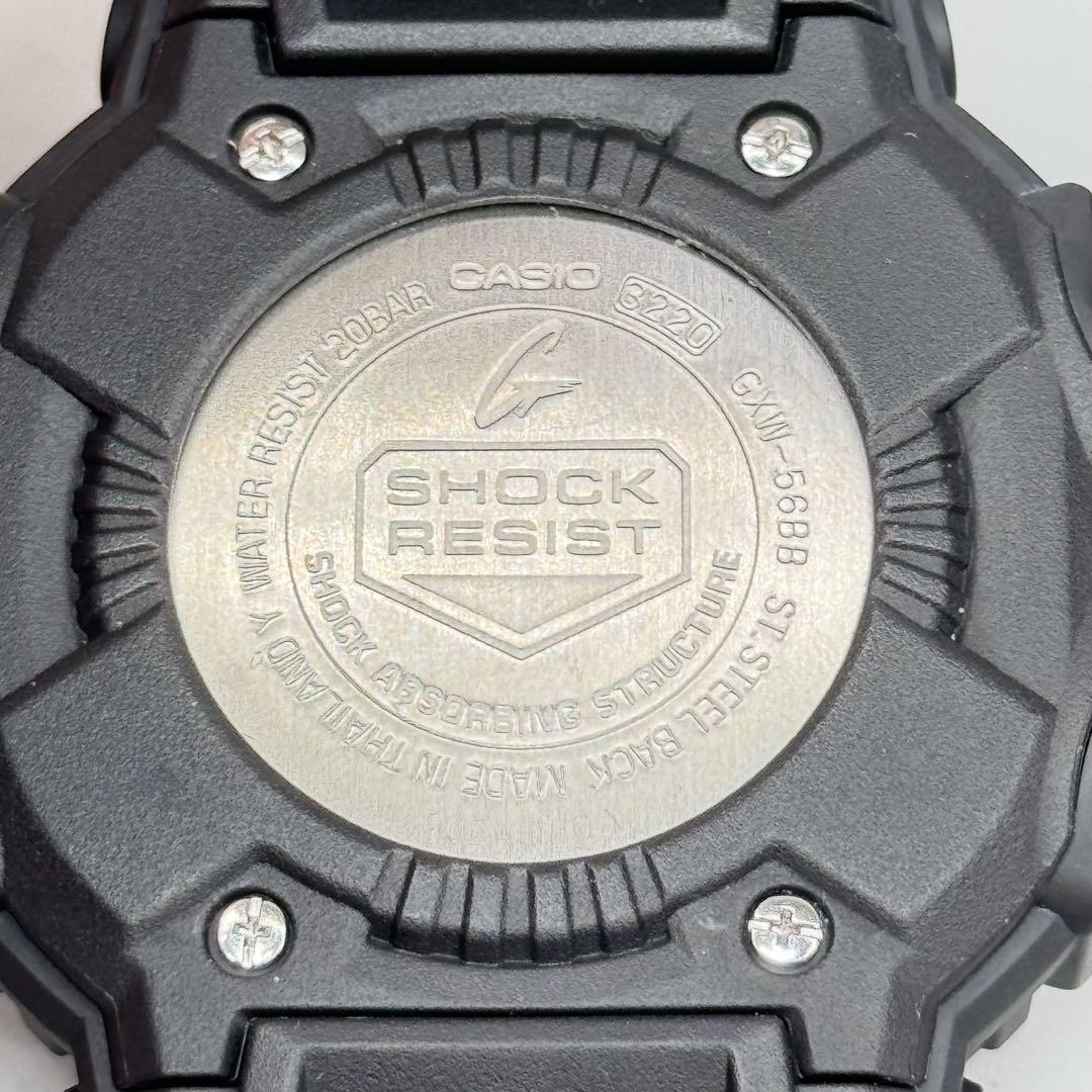 極美品 G-SHOCK GXW-56BB 電波ソーラー ブラック 反転液晶 稼働