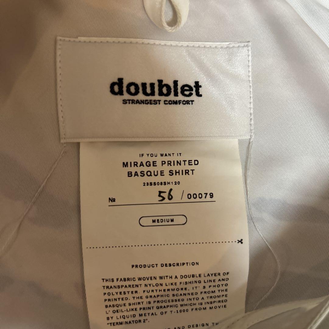 トップス doublet MIRAGE PRINTED BASQUE SHIRT