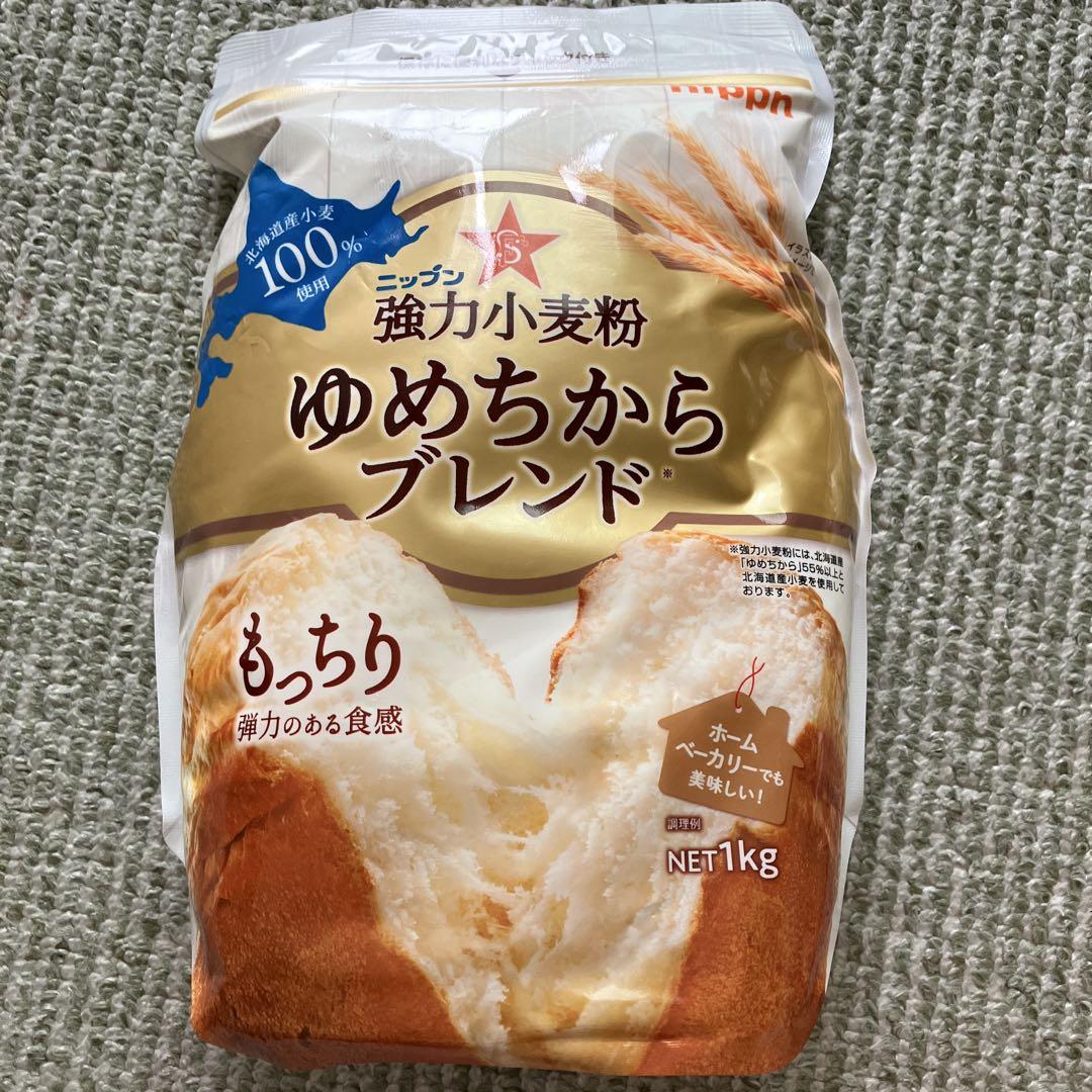 強力小麦粉 ゆめちからブレンド ニップン 1kg×12袋セット