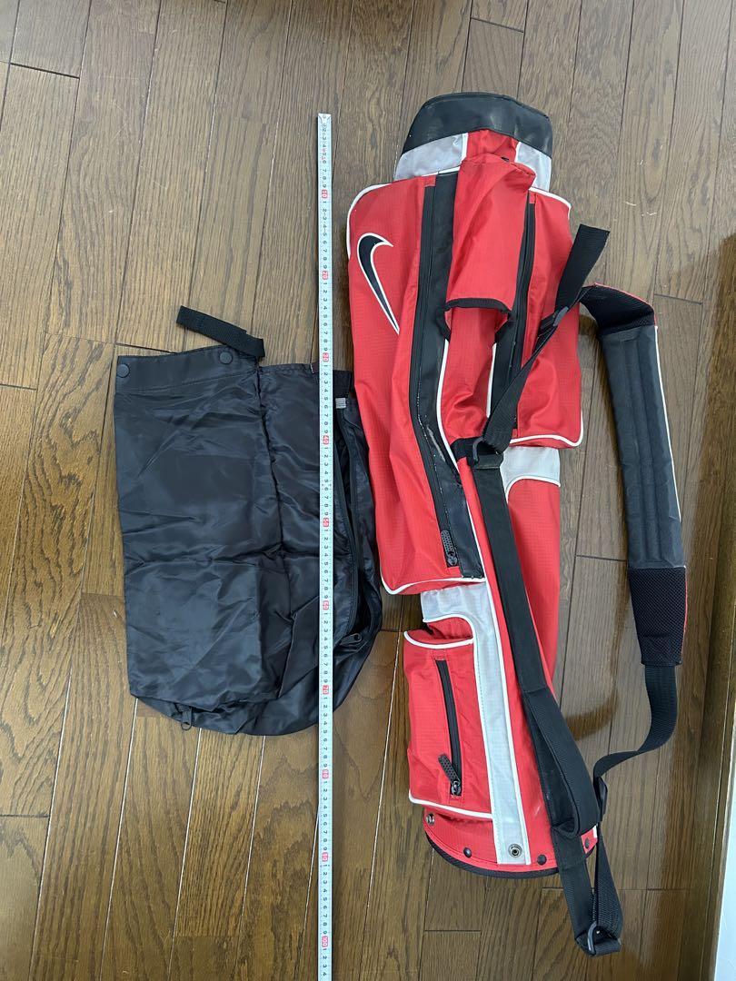 Nike サンデーバック キャディバッグ 赤黒