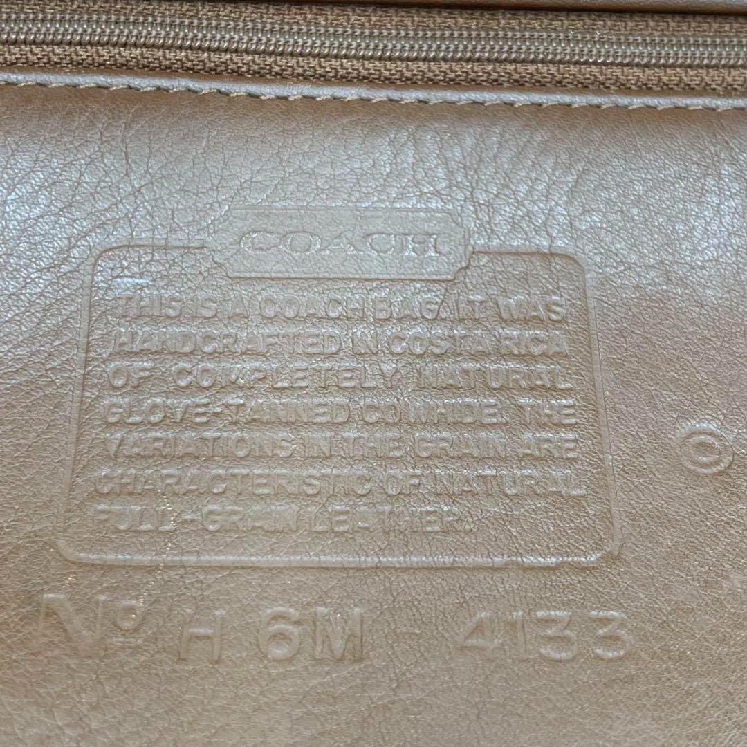 お手入れ済✨ COACH コーチ　レザー　ハンドバッグ No.H6M 4133 お手入れ済✨ COACH コーチ レザー ハンドバッグ No.H6M 4133