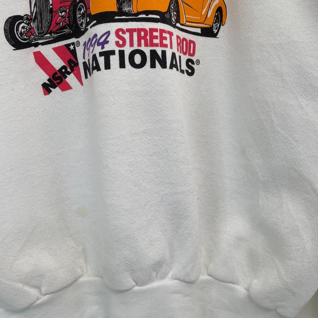 90s USA製 NSRA ホットロッド クラシックカー スウェット 古着