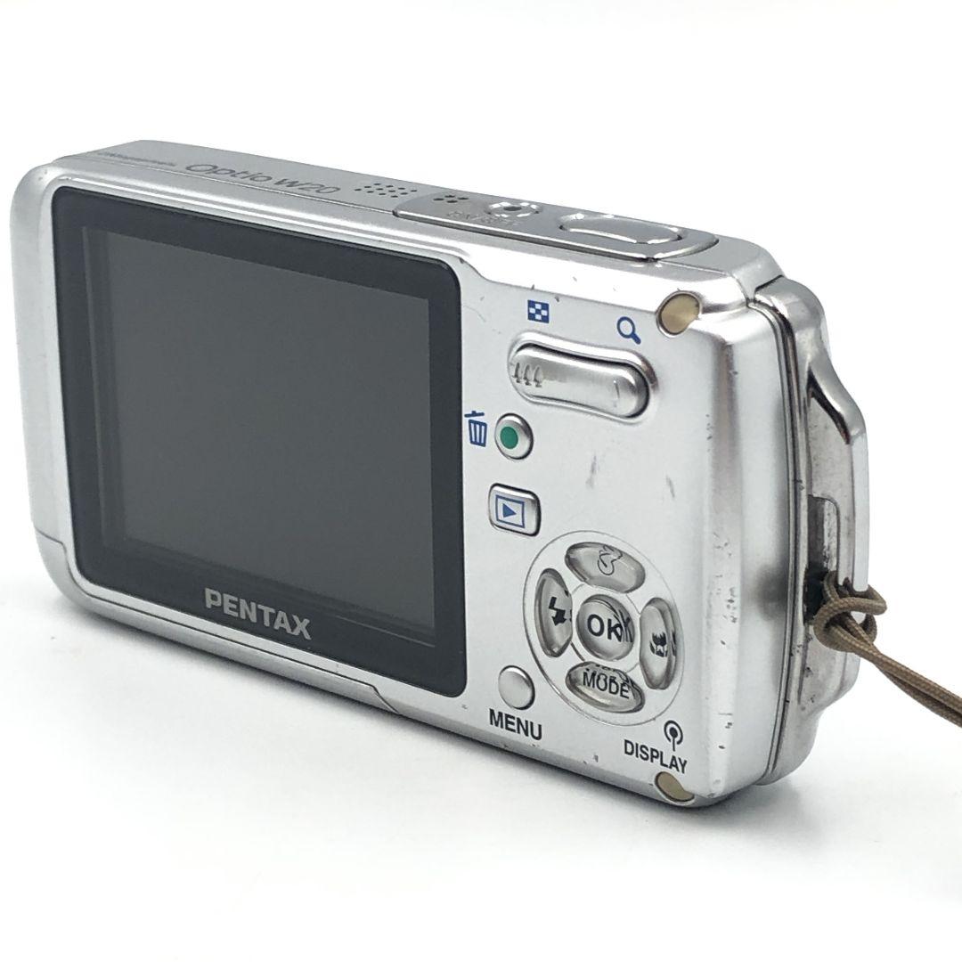 【動作品】 PENTAX Optio W20 シルバー コンパクトデジタルカメラ Amazon | PENTAX Optio W20 シルバー 防水・防塵/700万画素