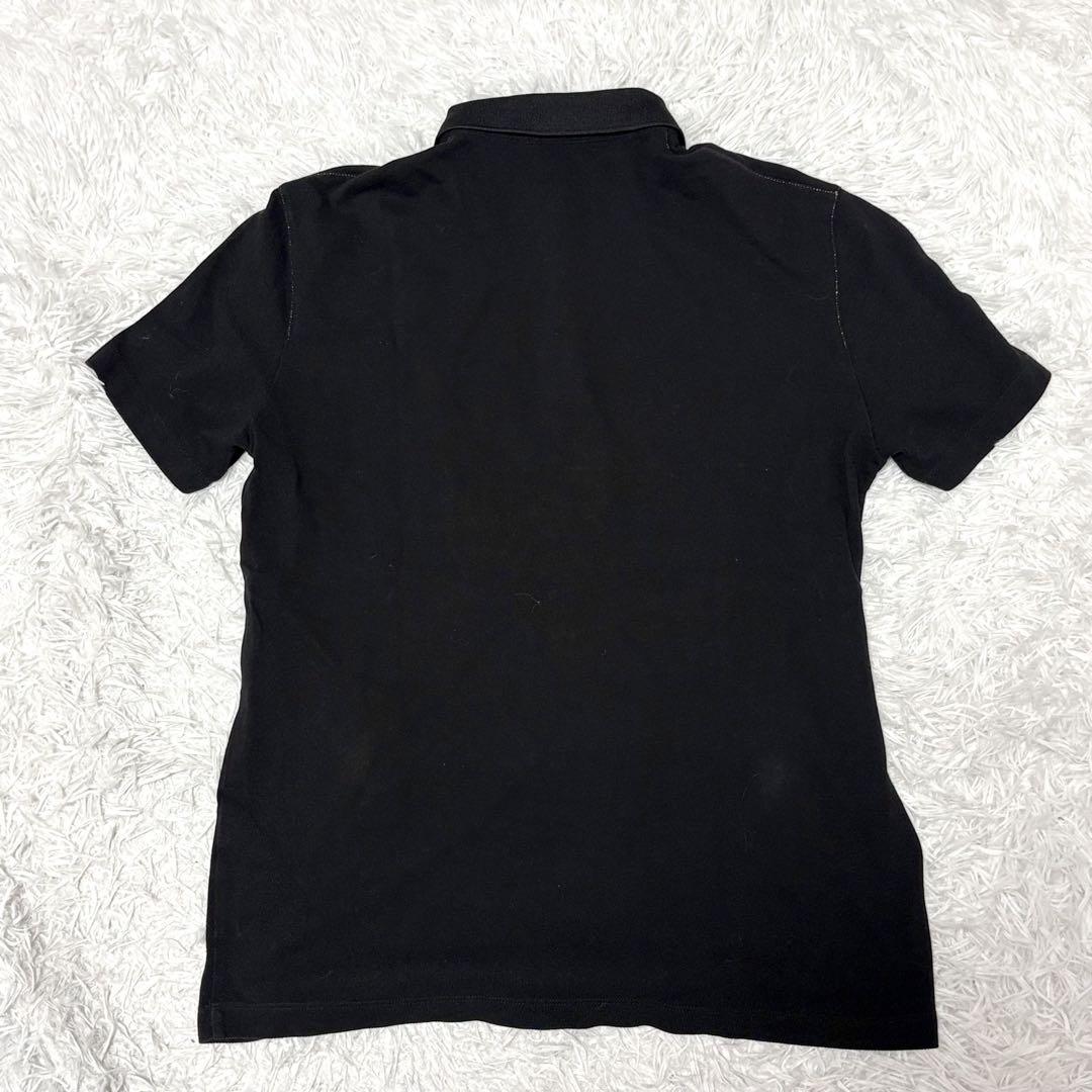 【極美品】アルマーニエクスチェンジ　半袖ポロシャツ　ブラック　コットン100%