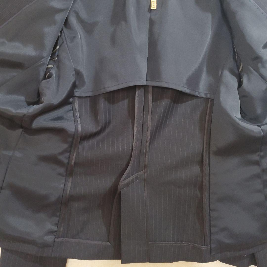 美品✨23区 パンツスーツ 1ボタン ストライプ 大きめサイズ 上46下42