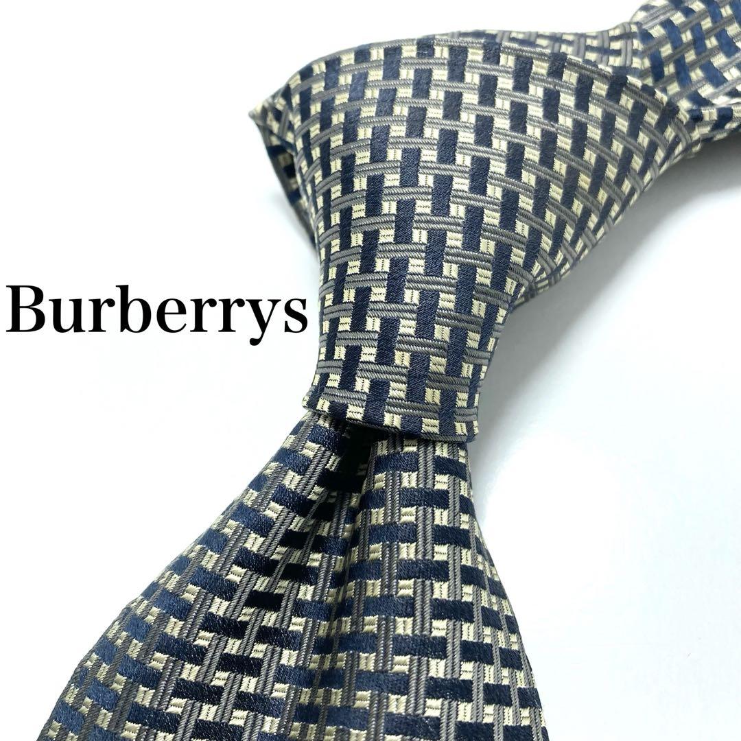【極美品】Burberrys ネクタイ キレイめ 網目 ゴールド 希少 リッチ