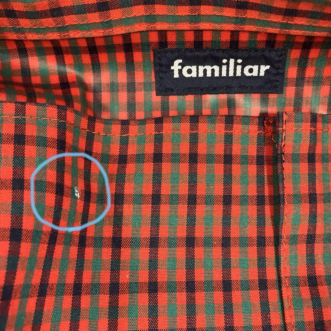 familiar ファミリア　トートバッグ　チェック柄