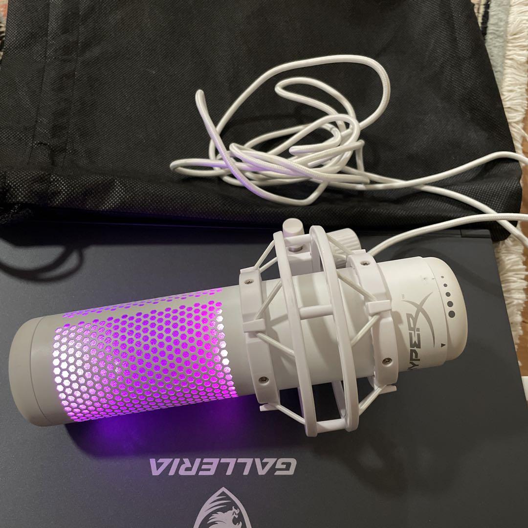 HyperX QuadCast S USBマイク ホワイト【動作品・欠品あり】 HyperX QuadCast S USBマイク ホワイト【動作品・欠品あり