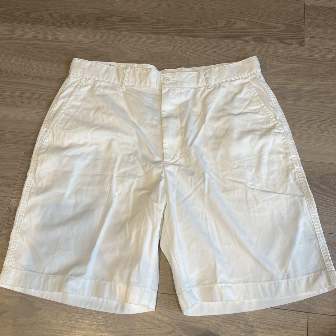 UNIQLO ユニクロ 感動ショートパンツ(M)ホワイト 白 ハーフ