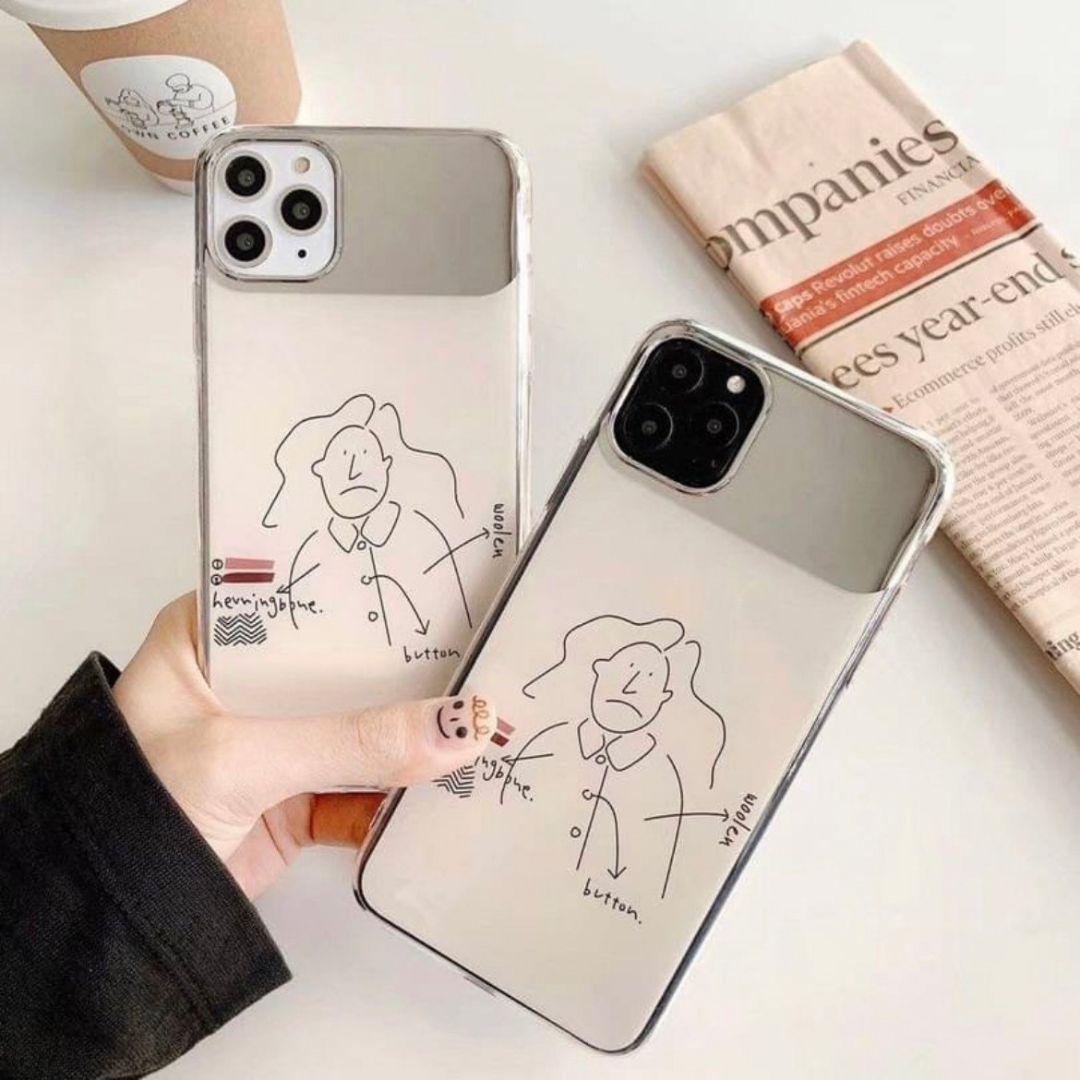 Iphone11pro ケース スマホカバー 韓国 おしゃれ イラスト 鏡 メルカリ Iphone11pro ケース スマホカバー 韓国 おしゃれ イラスト 鏡 メルカリ