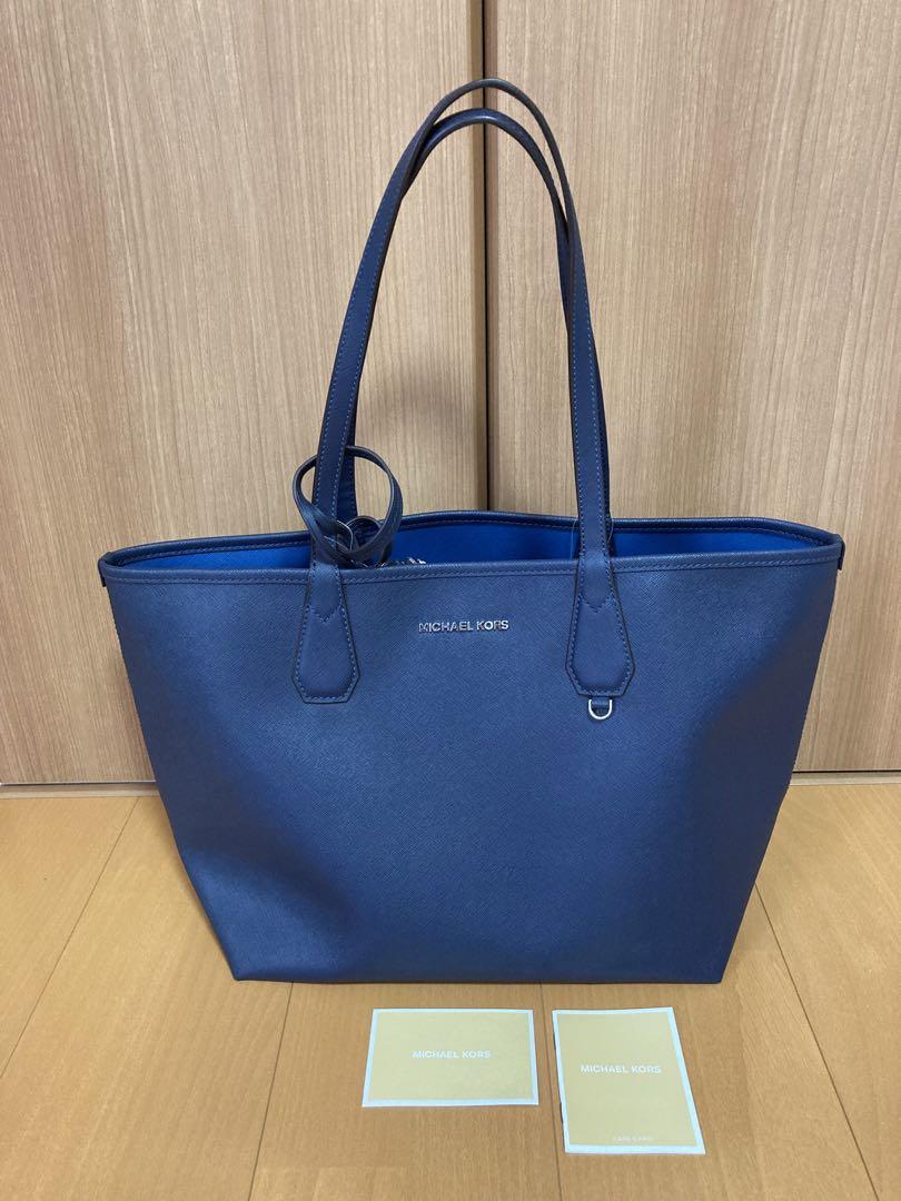 信頼】 MICHAEL 新品 KORS ポーチ付き リバーシブルトート マイケルコース トートバッグ