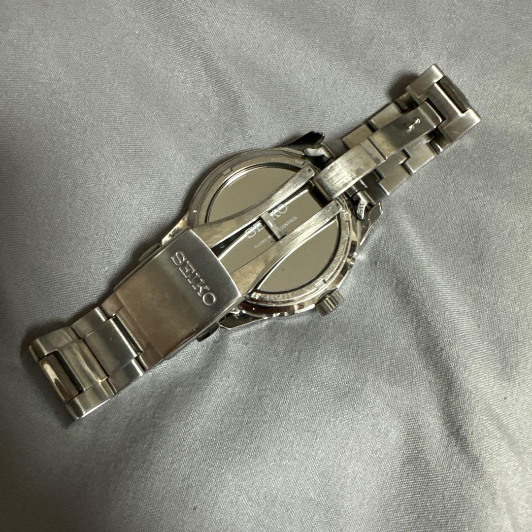 美品【稼働品】SEIKO　セイコー　7B24　ブラック　チタン　ソーラー