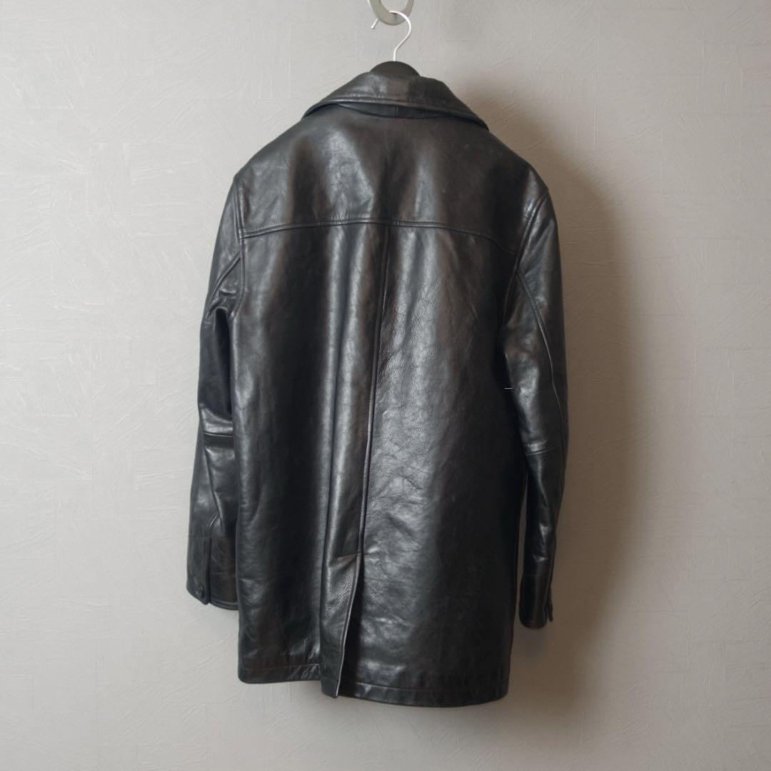 90's 〈old gap〉leather car coat カーコート