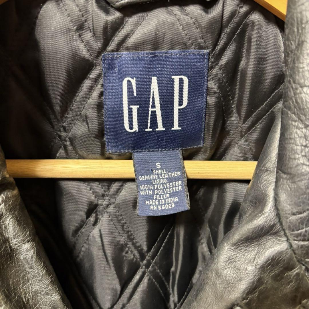 90's 〈old gap〉leather car coat カーコート