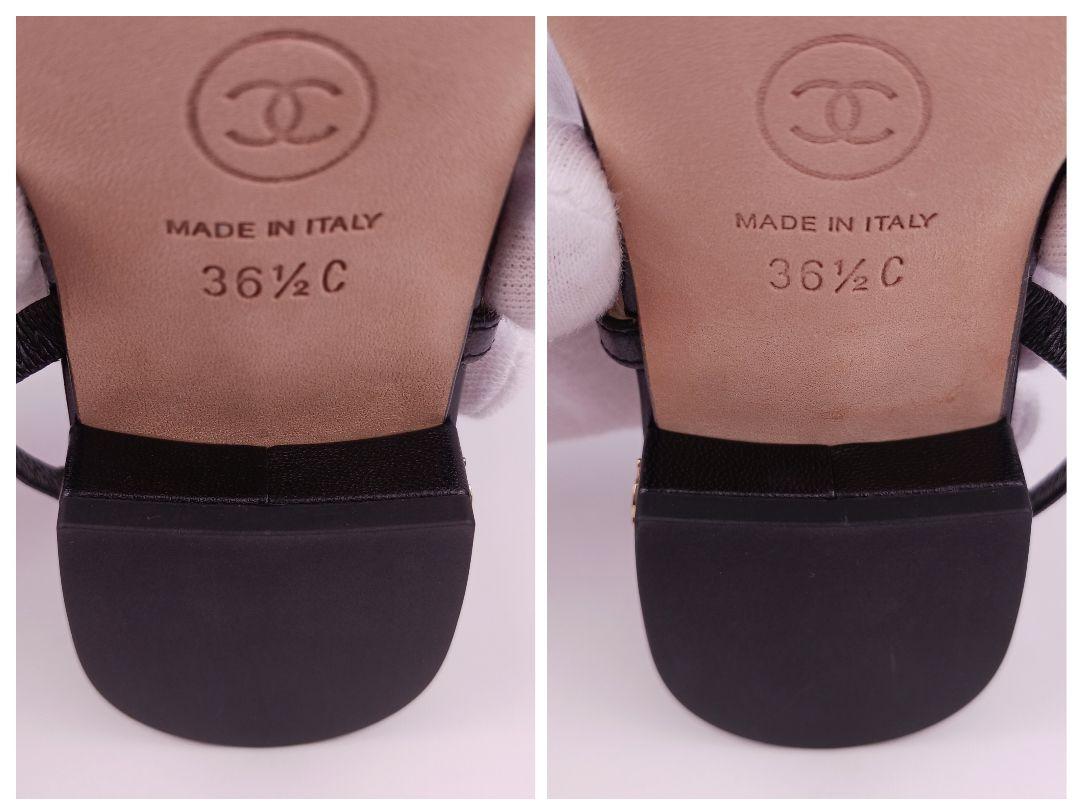✨極美品 CHANEL シャネル レザー スリングバッグシューズ