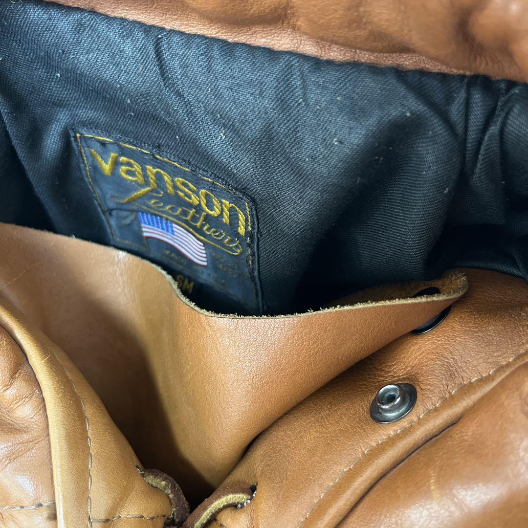 vanson レザージャケット ライダースジャケット プルオーバー 革