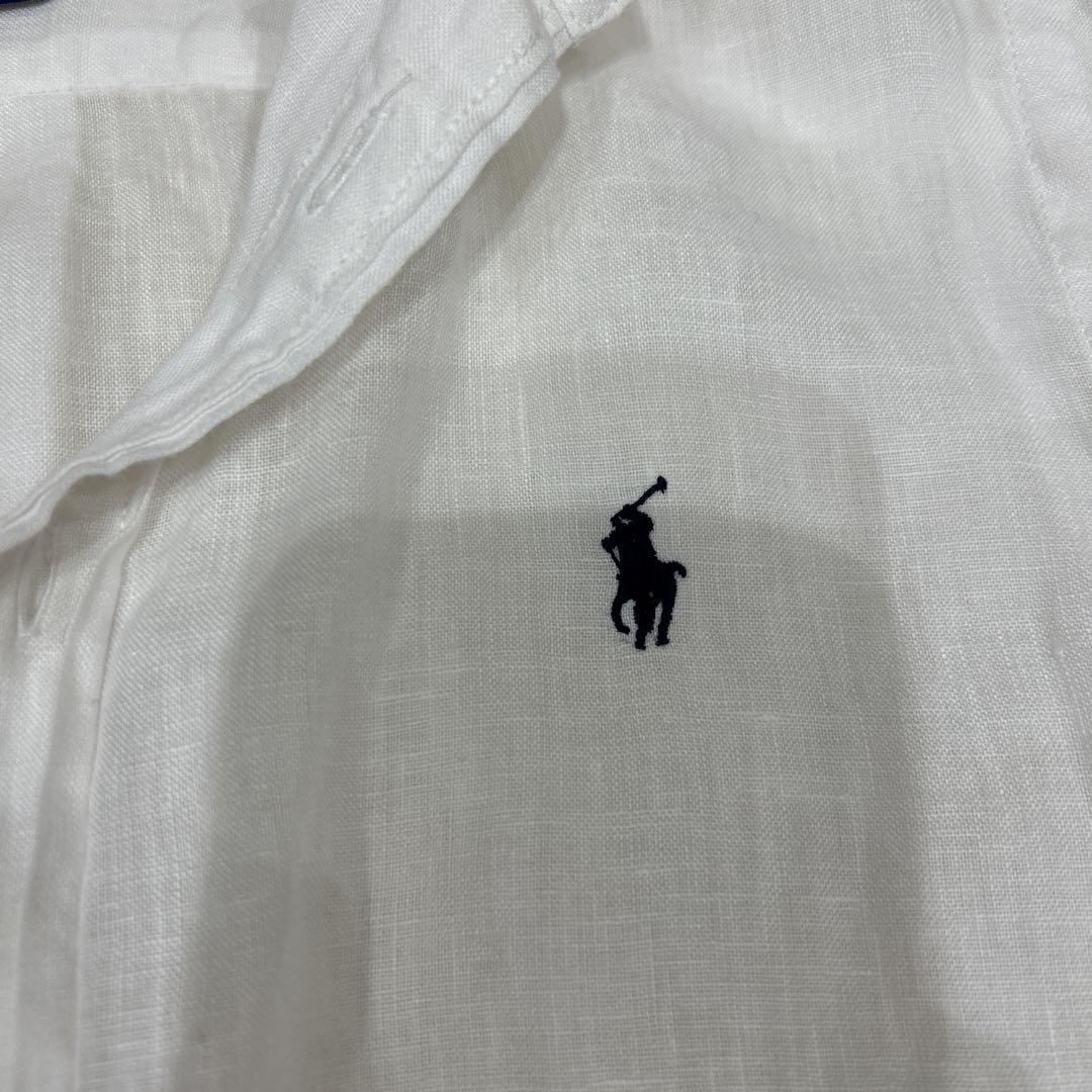 Ralph Lauren ホワイト リネンシャツ M
