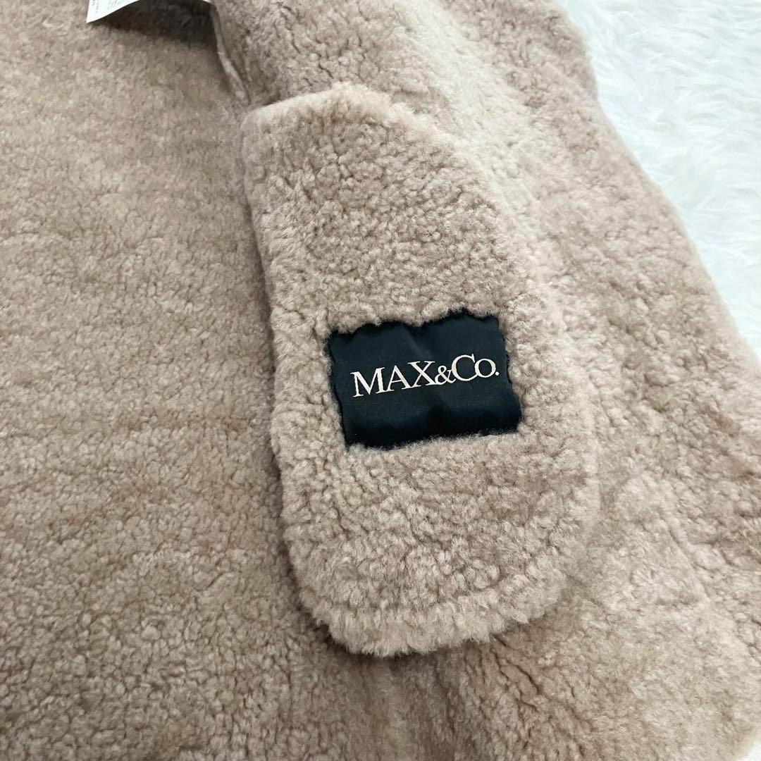 試着のみ！MAX&Co. ムートンジャケット 現行✨マックスアンドコー ムートンジャケット コート 羊革 ボア