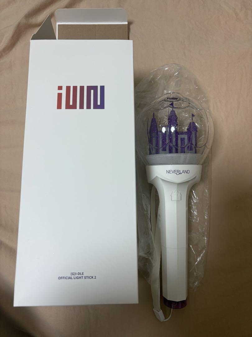 ぅ*!様 NEVERLAND OFFICIAL LIGHT STICK 1 2個 G)I-DLE YUQI Minnie Concert Fans Neverland Light Stick Power