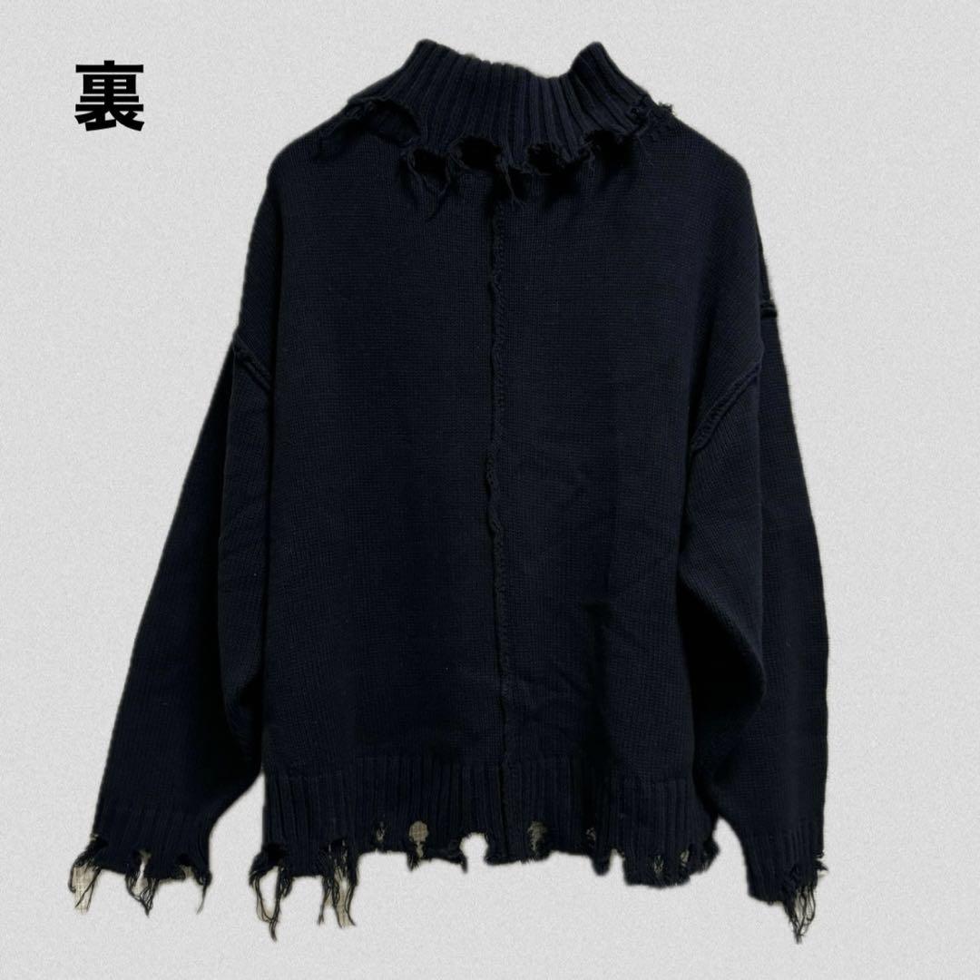 佐藤健 着用　VICTIM 20AW M DAMEGE TURTLE KNIT 佐藤健 着用 VICTIM 20AW M DAMEGE TURTLE KNIT - メルカリ