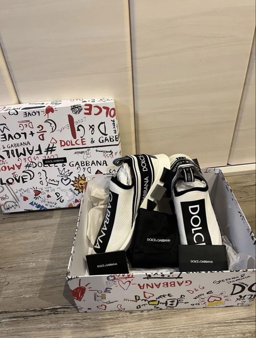 DOLCE & GABBANA ホワイト ブラック スニーカー