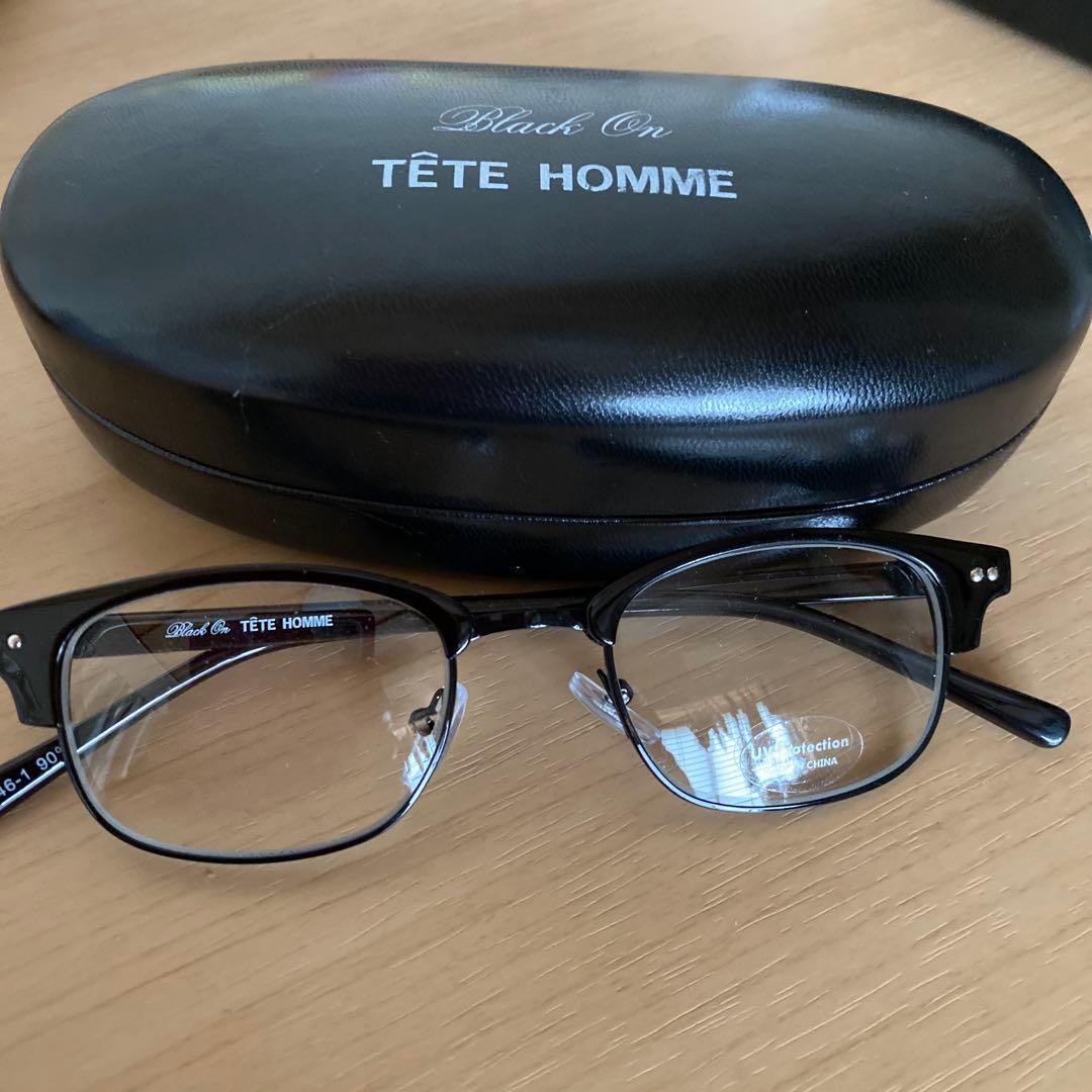 TÊTE HOMME Black On サングラス ケース付き