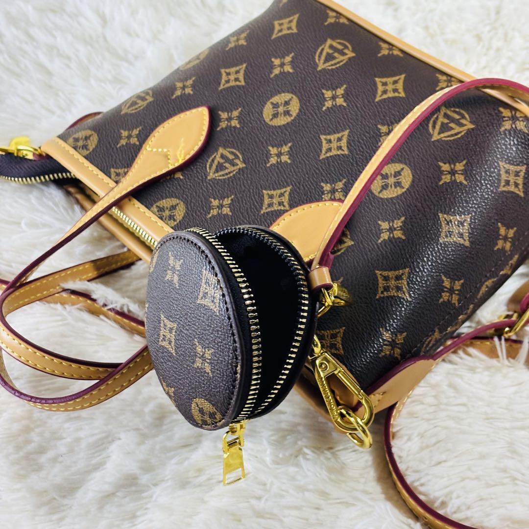 luyimaidier 2wayバッグ コインケース付き 総柄 軽量 超美品